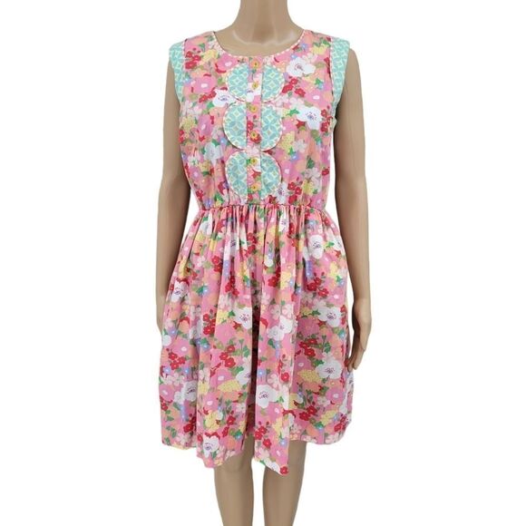 Matilda Jane Leah Wonderful Parade Midi Dress Floral Pockets Women's Size Small - Picture 1 of 13